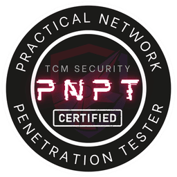 TCM Security Practical Network Penetration Tester (PNPT) verified credential badge